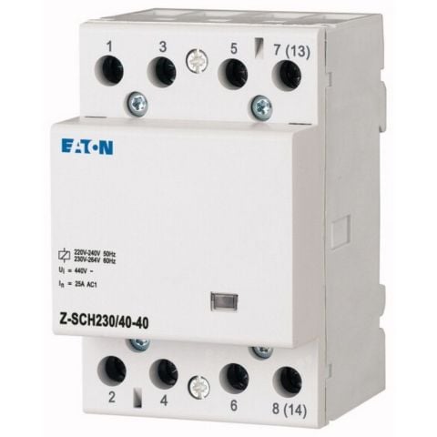 EATON 248852 Z-SCH230-40-40 RAY TİPİ KONTAKTÖR 40A 230V,- KONTAKTÖR