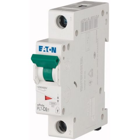 EATON PL7-C6/1 MİNYATÜR DEVRE KESİCİ - 10KA - C EĞRİSİ - 1X6A