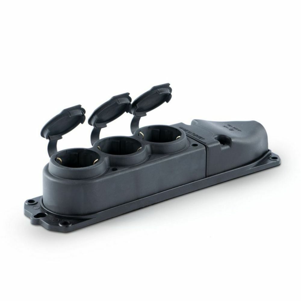 ERAPLAST 1X16A 3 LÜ GRUP PRİZ (KAUÇUK)