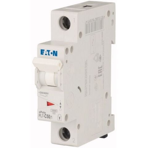 EATON PL7-C50/1 MİNYATÜR DEVRE KESİCİ - 10KA - C EĞRİSİ - 1X50A