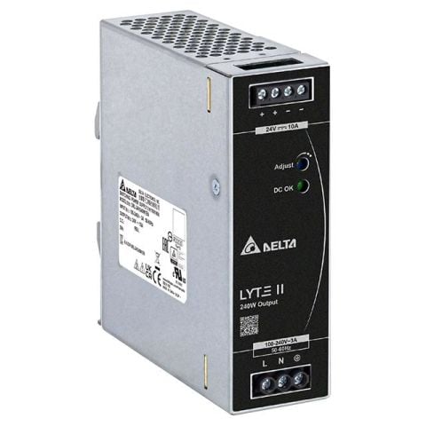 DRL-24V240W1EN 24VDC 10A Ray Tipi Güç Kaynağı DELTA