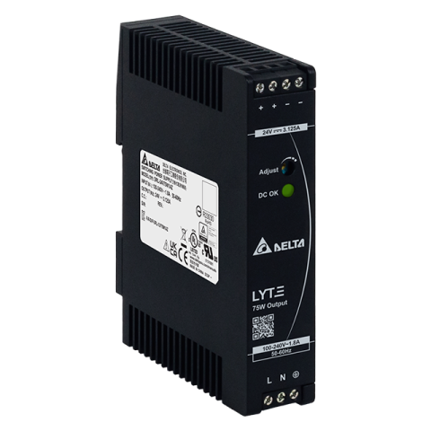 DRL-24V75W1AZ 24VDC 3,125A Ray Tipi Güç Kaynağı DELTA
