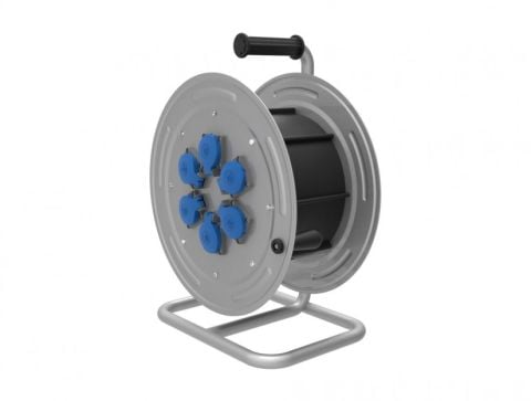 1-16A 220V 6AD PRİZLİ METAL MAKARA (5x2,5mm-BEMİS