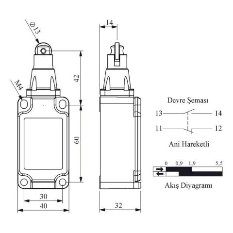 EMAS L52K13MUM331 DOGRUSAL HAREKETLİ METAL PIM ( METAL GÖVDELİ )