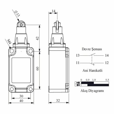 EMAS L52K13MUM331 DOGRUSAL HAREKETLİ METAL PIM ( METAL GÖVDELİ )