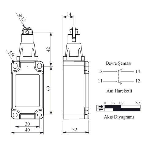 EMAS L52K13MUM331 DOGRUSAL HAREKETLİ METAL PIM ( METAL GÖVDELİ )