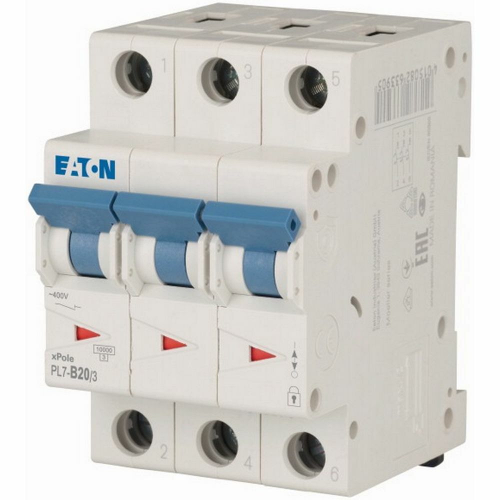 EATON PL7-B20/3 MİNYATÜR DEVRE KESİCİ - 10KA - B EĞRİSİ - 3X20A