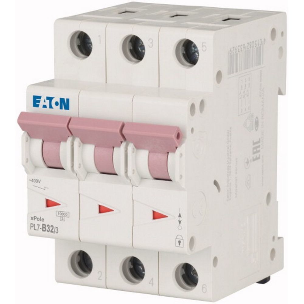 EATON PL7-B32/3 MİNYATÜR DEVRE KESİCİ - 10KA - B EĞRİSİ - 3X32A