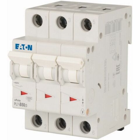 EATON PL7-B50/3 MİNYATÜR DEVRE KESİCİ - 10KA - B EĞRİSİ - 3X50A