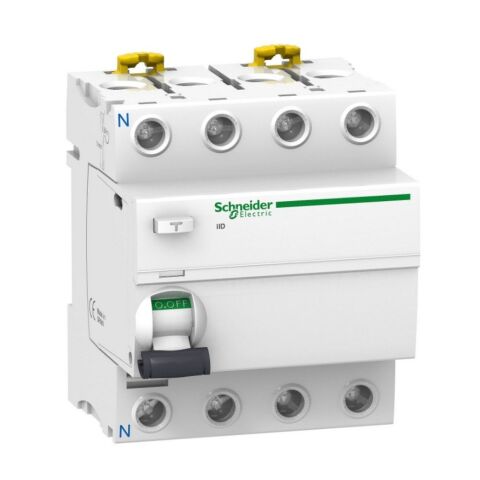 SCHNEIDER A9R41425 4X25A 30MA AC TİPİ İID KAÇAK AKIM KORUMA RÖLESİ 3606480089060