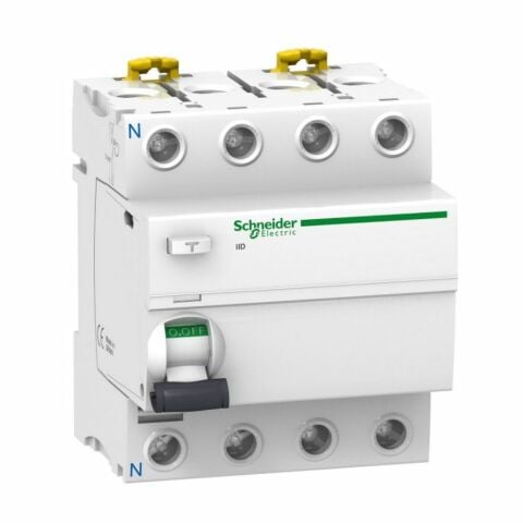 SCHNEIDER A9R41425 4X25A 30MA AC TİPİ İID KAÇAK AKIM KORUMA RÖLESİ 3606480089060