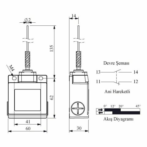 EMAS L53K13SOM101 ACISAL HARK SPİRAL TELLİ ÇOK YÖNLÜ KOL