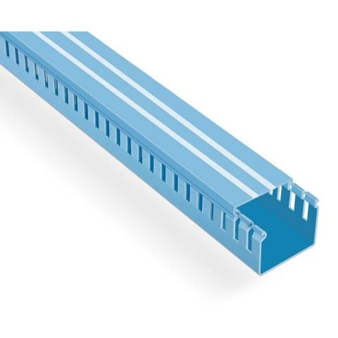 MUTLUSAN 25X25 KABLO KANALI (DELİKLİ) (MAVİ) (120 METRE)