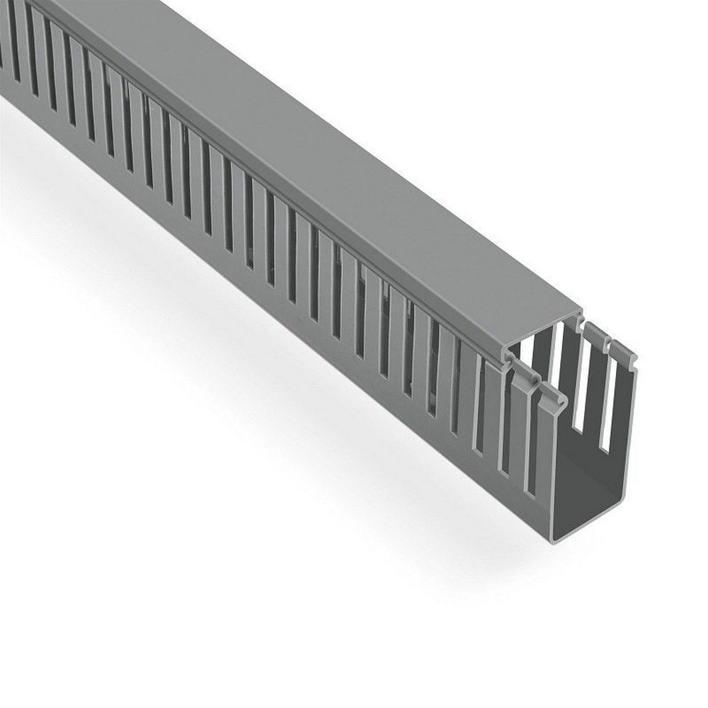 MUTLUSAN 40X60 KABLO KANALI (DELİKLİ) (GRİ) (48 METRE)