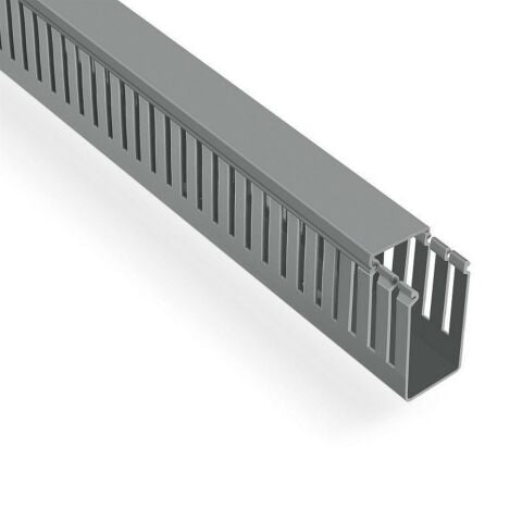 MUTLUSAN 40X60 KABLO KANALI (DELİKLİ) (GRİ) (48 METRE)