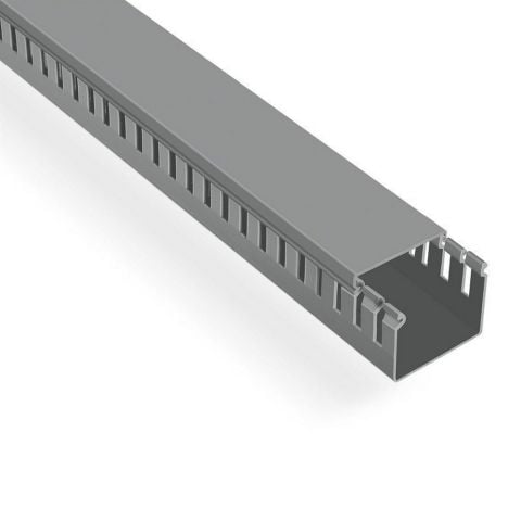 MUTLUSAN 60X40 KABLO KANALI (DELİKLİ) (GRİ) (48 METRE)
