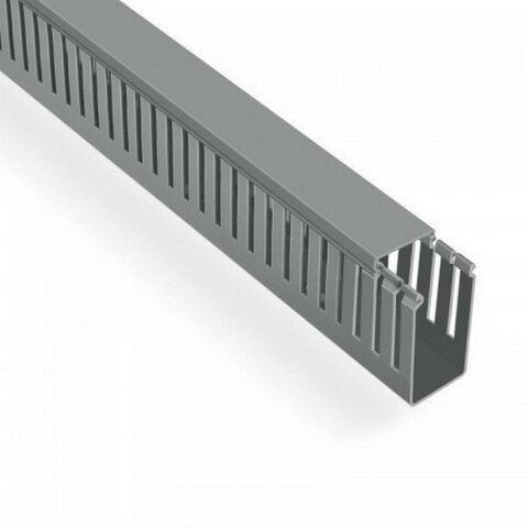 MUTLUSAN 60X80 KABLO KANALI (DELİKLİ) (GRİ) (24 METRE)