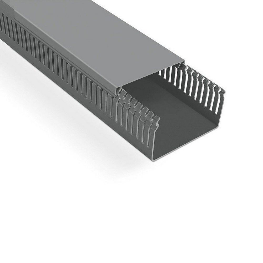 MUTLUSAN 100X60 KABLO KANALI (DELİKLİ) (GRİ) (16 METRE)