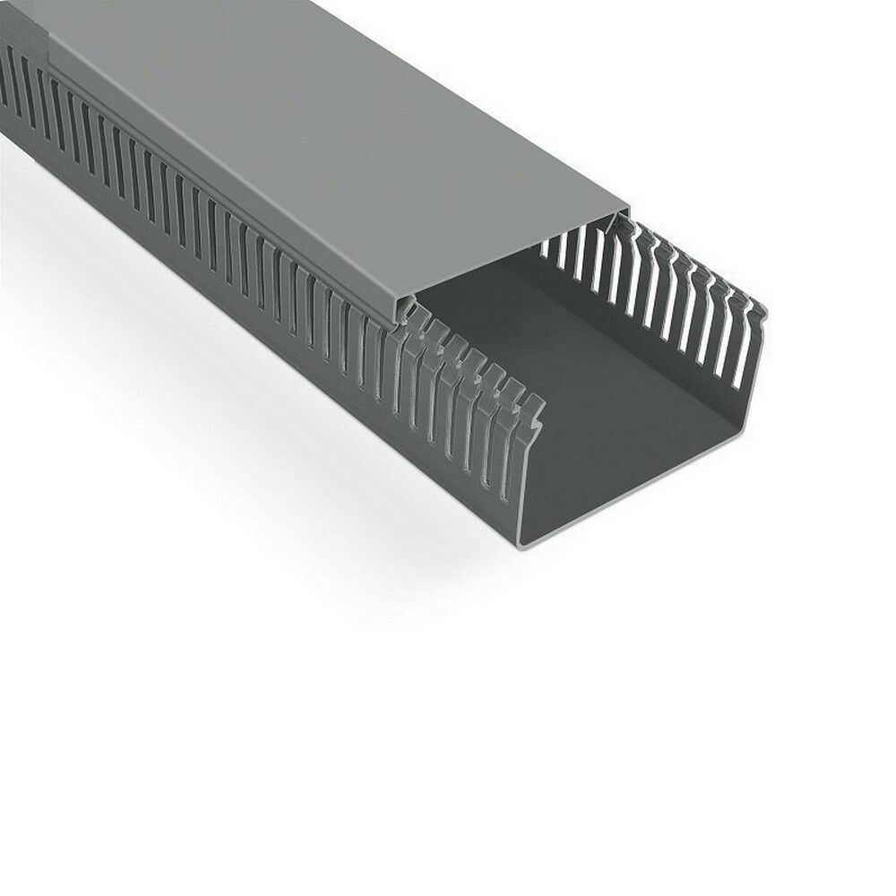 MUTLUSAN 100X60 KABLO KANALI (DELİKLİ) (GRİ) (16 METRE)