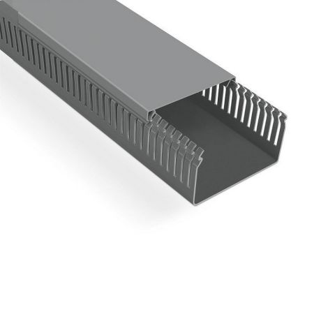 MUTLUSAN 100X60 KABLO KANALI (DELİKLİ) (GRİ) (16 METRE)