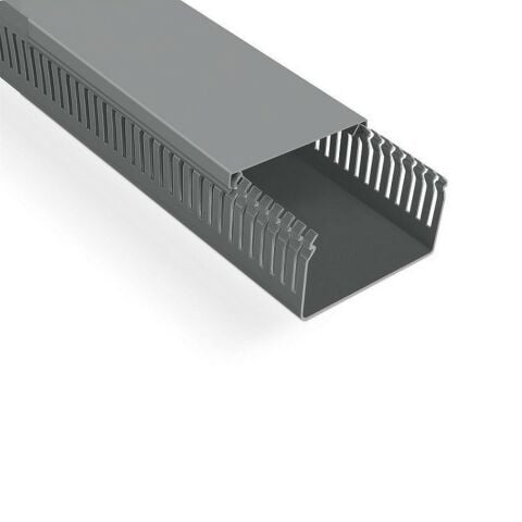 MUTLUSAN 100X60 KABLO KANALI (DELİKLİ) (GRİ) (16 METRE)