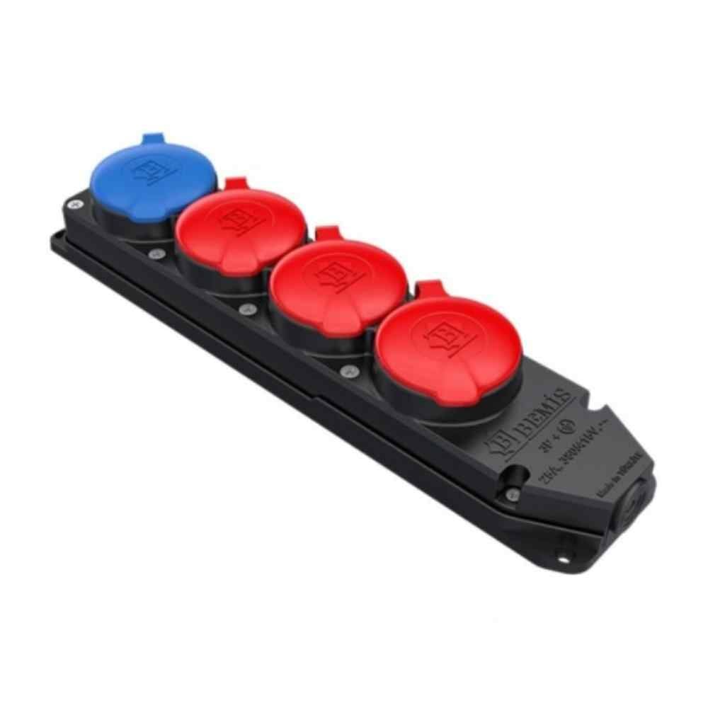 BYES BK6-2504-4617 DÖRTLÜ GRUP PRİZ (3 TRİ + 1 MONO)