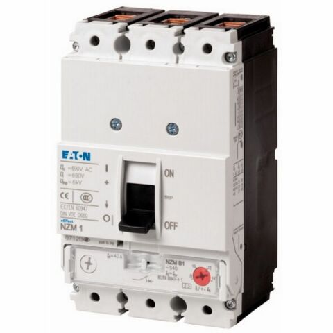 EATON NZMB1-S63 KOMPAKT ŞALTER (AYARLANABİLİR MANYETİK KORUMALI) 3X63A 25KA