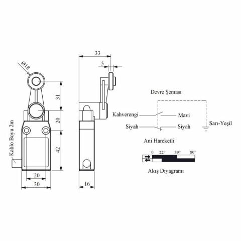 EMAS L61K13MEM121 ACISAL HAR. 18 MM METAL.MAK.DÖNER KOL AL GÖVDE