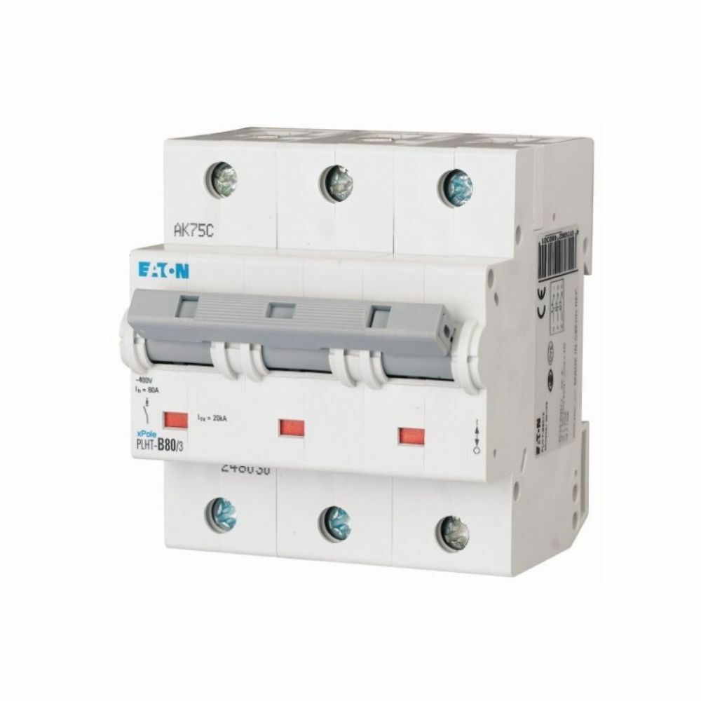 EATON PLHT-C80-3 OTOMATİK SİGORTA-20KA-C EĞRİSİ-3X- (RE Y7-211801