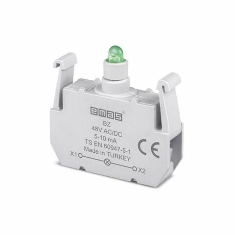 EMAS BZ 48V AC/DC LEDLİ YEŞİL SİNYAL BLOK BUTONU