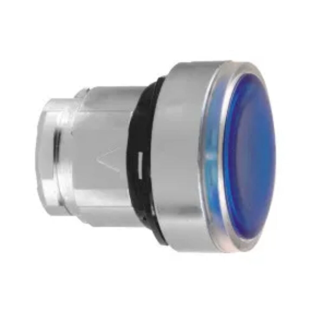 SCHNEIDER ENTEGRE LED İÇİN MAVİ SIVA ALTI IŞIKLI BASMALI DÜĞME BAŞLIĞI Ø22 İTME-İTME ZB4BH063