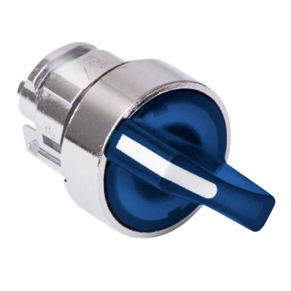 SCHNEIDER MAVİ IŞIKLI MANDAL BUTON BAŞLIĞI Ø22 2 KONUMLU SABİT ZB4BK1263