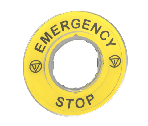 SCHNEIDER MARKED LEGEND ÇAP60 FOR EMERGENCY STOP EMERGENCY STOP/LOGO ISO13850 3606480561276