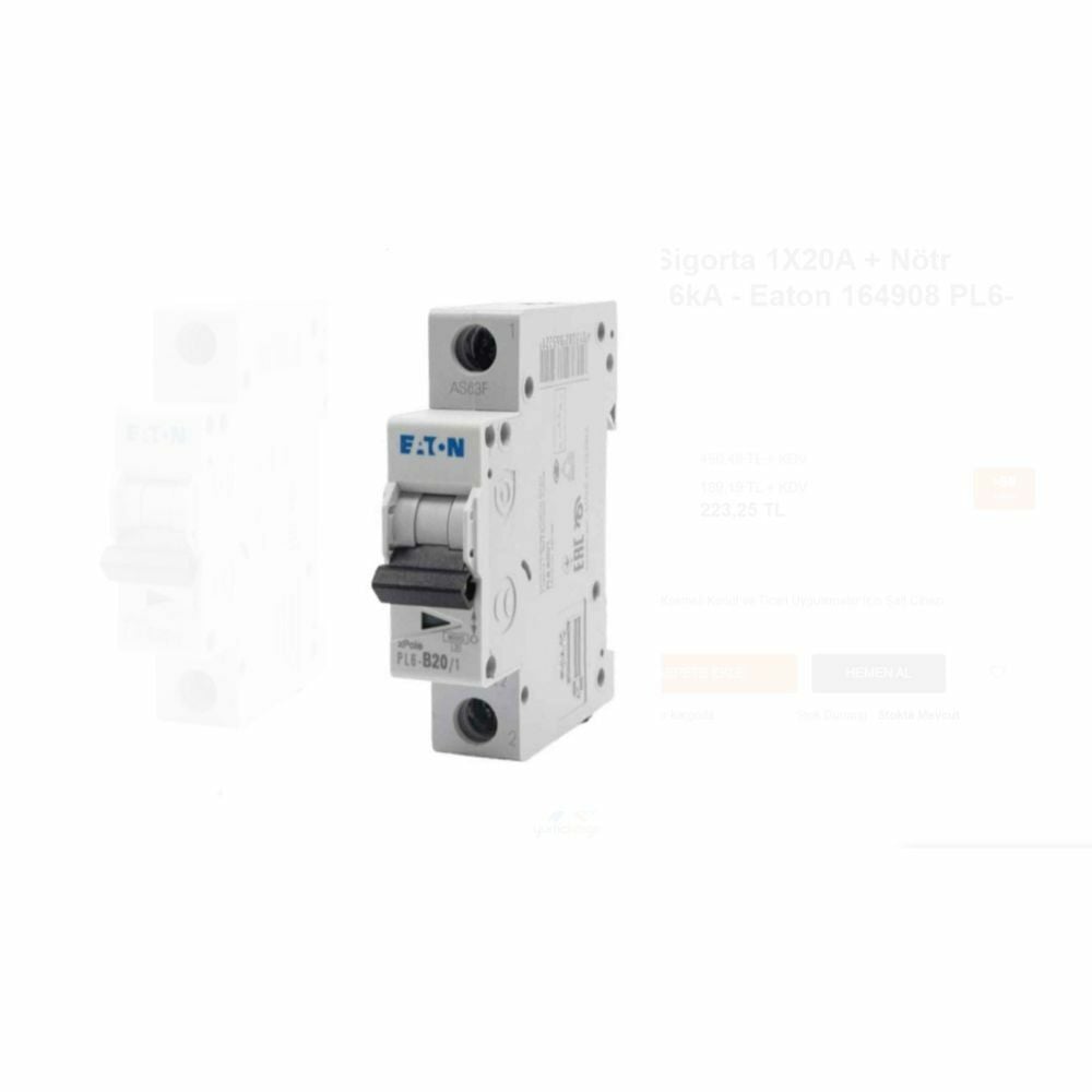 EATON AZ-B100 MİNYATÜR DEVRE KESİCİ - 20KA - B EĞRİSİ - 1X100A