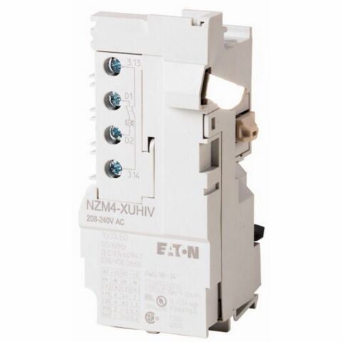 EATON NZM4-XUHIV208-240AC KOMPAKT ŞALTER AKSESUARI: ERKEN KAPAMA KONTAKLI DÜŞÜK GER.BOBİNİ NZM4
