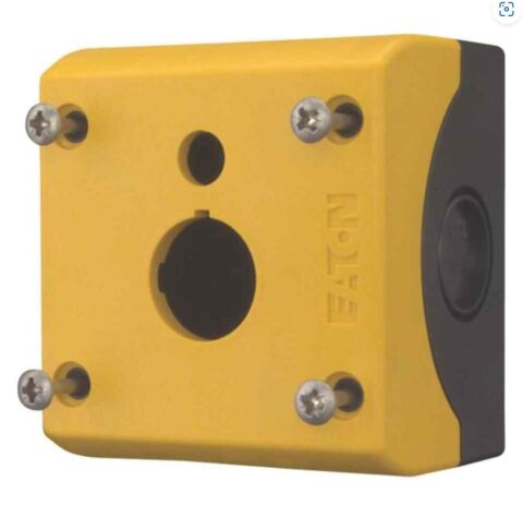EATON M22-IY1-XPV60 BUTON AKSESUARI: BUTON KUTUSU, 1'Lİ, SARI/SİYAH (IŞIKLI HALKA ETİKET İÇİN)