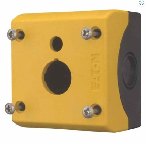 EATON M22-IY1-XPV60 BUTON AKSESUARI: BUTON KUTUSU, 1'Lİ, SARI/SİYAH (IŞIKLI HALKA ETİKET İÇİN)