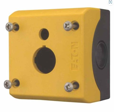 EATON M22-IY1-XPV60 BUTON AKSESUARI: BUTON KUTUSU, 1'Lİ, SARI/SİYAH (IŞIKLI HALKA ETİKET İÇİN)