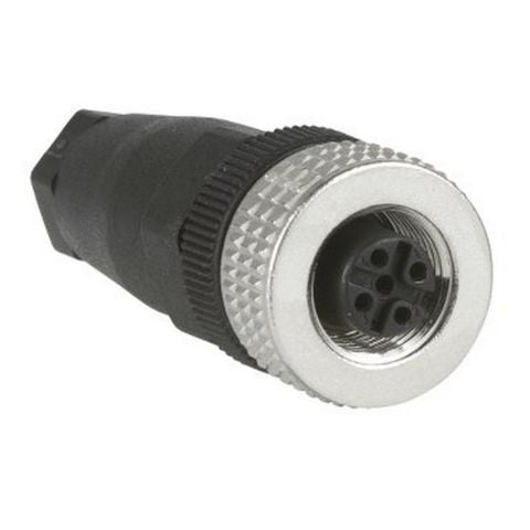 TELEMECANIQUE TELEMECANİQUE SENSORS XZ-CC12FDM40B M12 4 PİNLİ DÜZ KONNEKTÖR