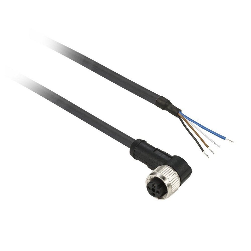 TELEMECANIQUE TELEMECANİQUE SENSORS XZCP1041L5 5M 4 PİMLİ M8 DİRSEKLİ DİŞİ ÖN KABLOLU KONNEKTÖR