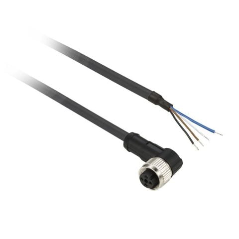 TELEMECANIQUE TELEMECANİQUE SENSORS XZCP1041L5 5M 4 PİMLİ M8 DİRSEKLİ DİŞİ ÖN KABLOLU KONNEKTÖR