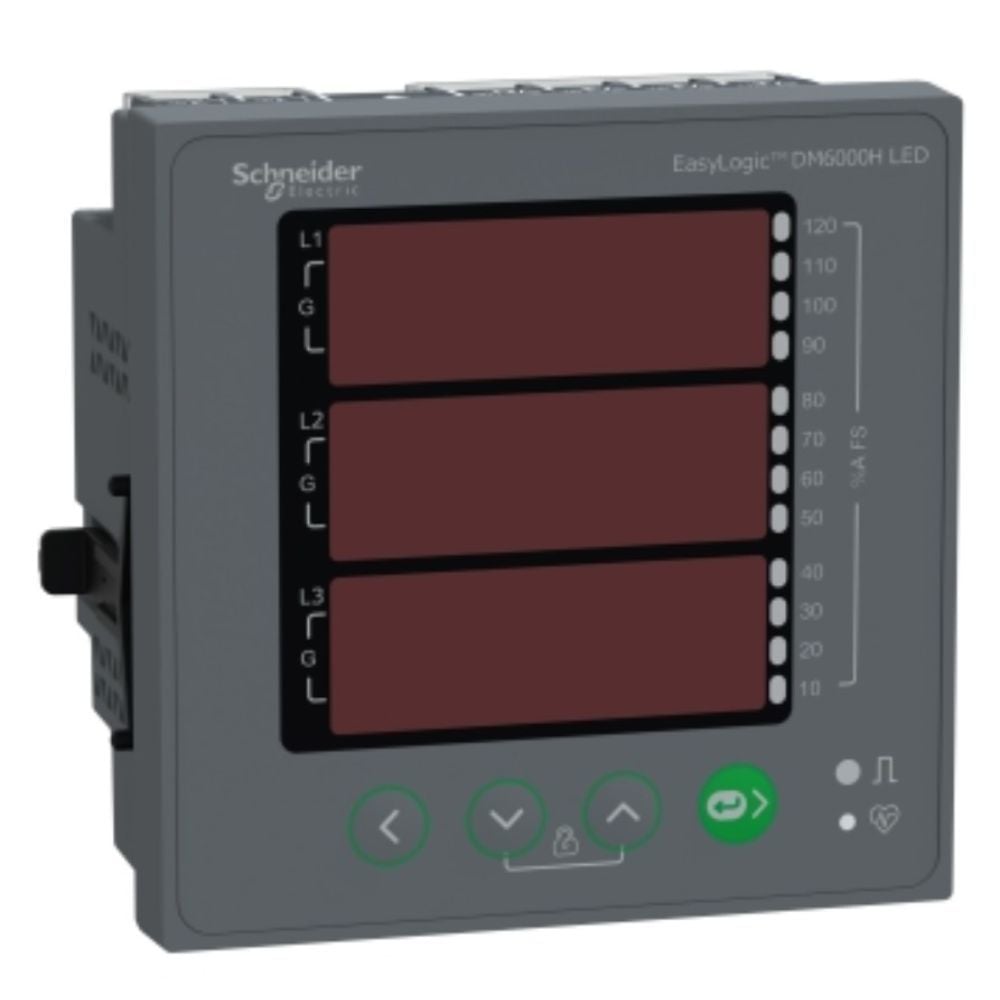 SCHNEIDER EASYLOGİC DM6000H MULTİMETRE, LED EKRAN, HABERLEŞMESİZ, CLASS 1 METSEDM6000HCL10NC