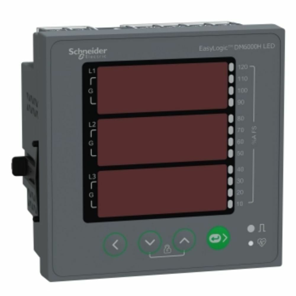 SCHNEIDER EASYLOGİC DM6000H MULTİMETRE, LED EKRAN, HABERLEŞMESİZ, CLASS 1 METSEDM6000HCL10NC
