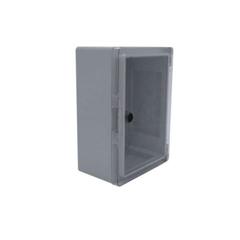 ÇETİNKAYA 25X35X15 GALVANİZ TABAN SAÇLI ŞEFFAF KAPAKLI PANO