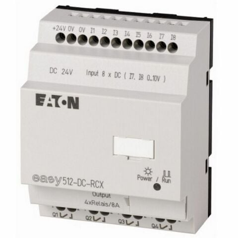 EATON EASY512-DC-RCX EASY RÖLE-EKRANSIZ, 24VDC 8DI