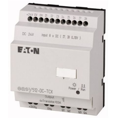 EATON EASY512-DC-TCX EASY RÖLE-EKRANSIZ, 24VDC 8DI