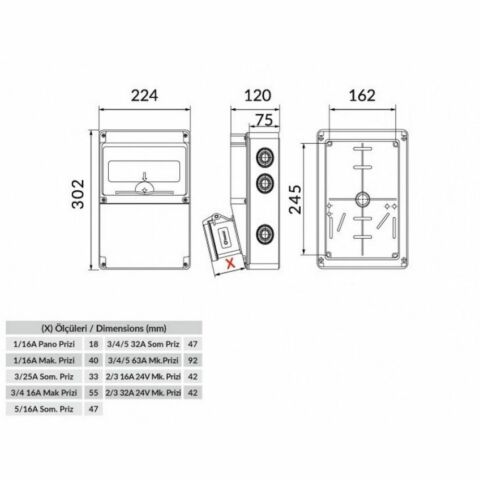 BEMİS ÖN 2AD DELİKLİ-YAN 2AD DELİKLİBOŞ KOMBİNASYO