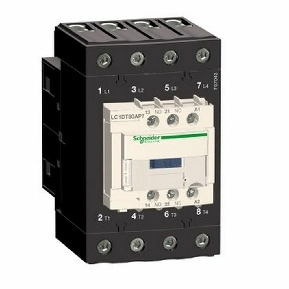 SCHNEIDER LC1DT80AM7 TESYS D KONTAKTÖR 4P(4 NA) AC1 <= 440 V 80 A 220 V AC 50/60 HZ BOBİN 3389119409438