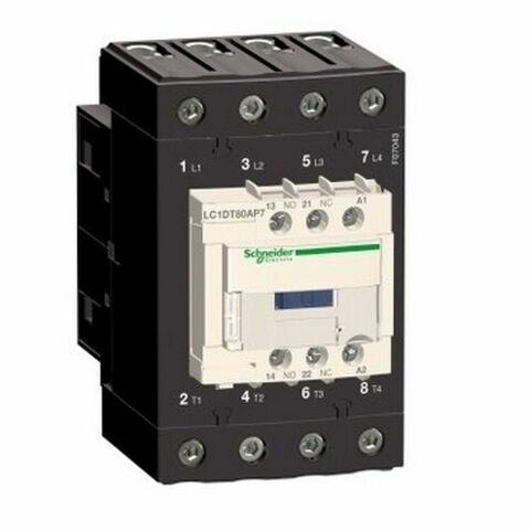 SCHNEIDER LC1DT80AM7 TESYS D KONTAKTÖR 4P(4 NA) AC1 <= 440 V 80 A 220 V AC 50/60 HZ BOBİN 3389119409438