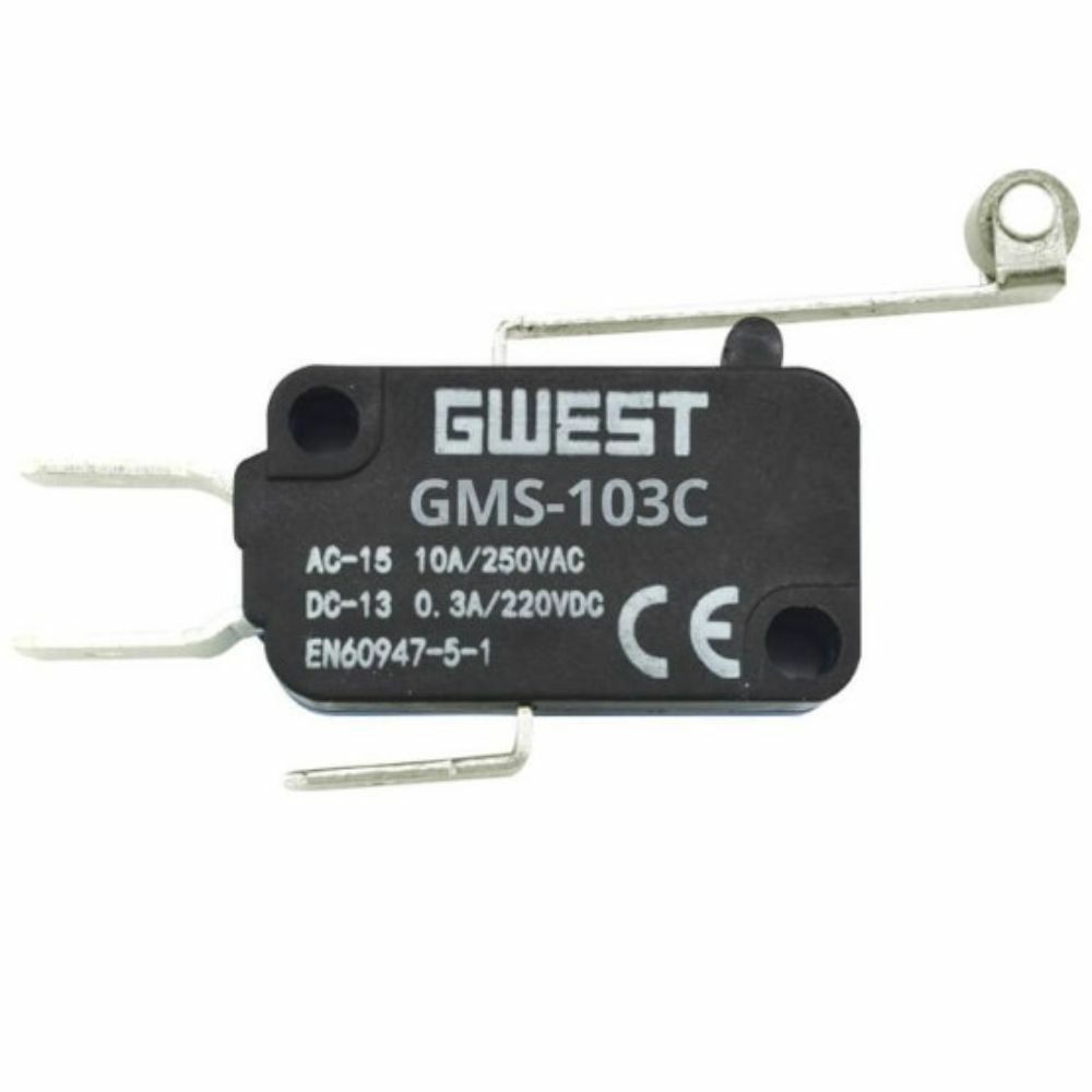 GWEST GMS-103C 10 AMPER UZUN KOLLU METAL MAKARALI MİKRO SWİTCH
